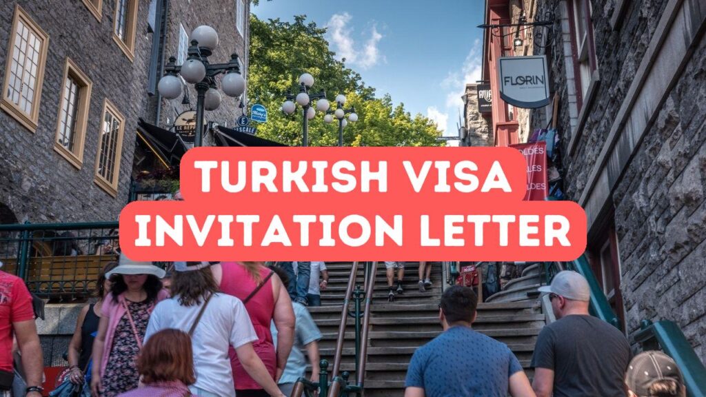 Lettre d’invitation pour un visa turc